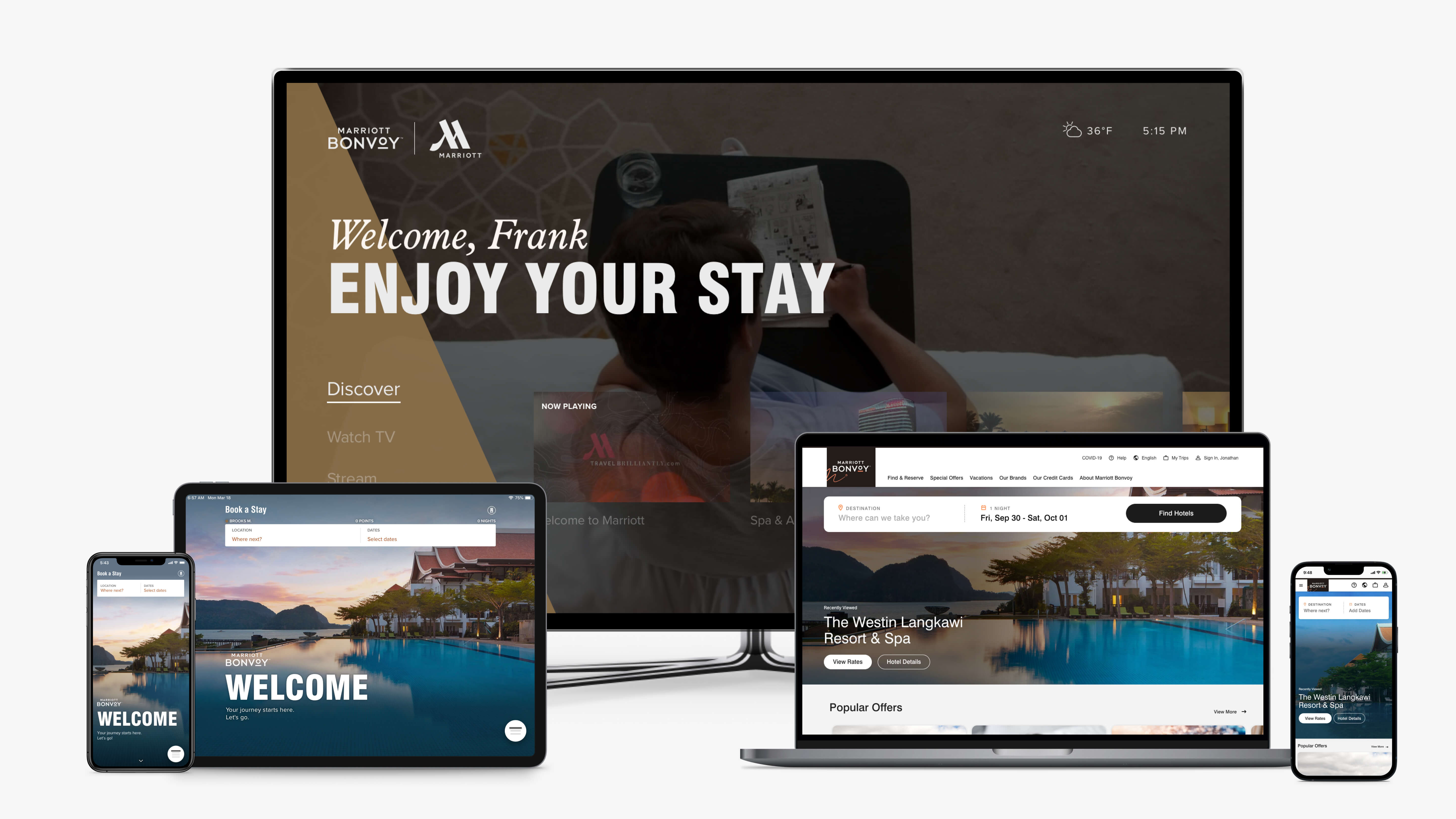a suite of digital products for marriott International