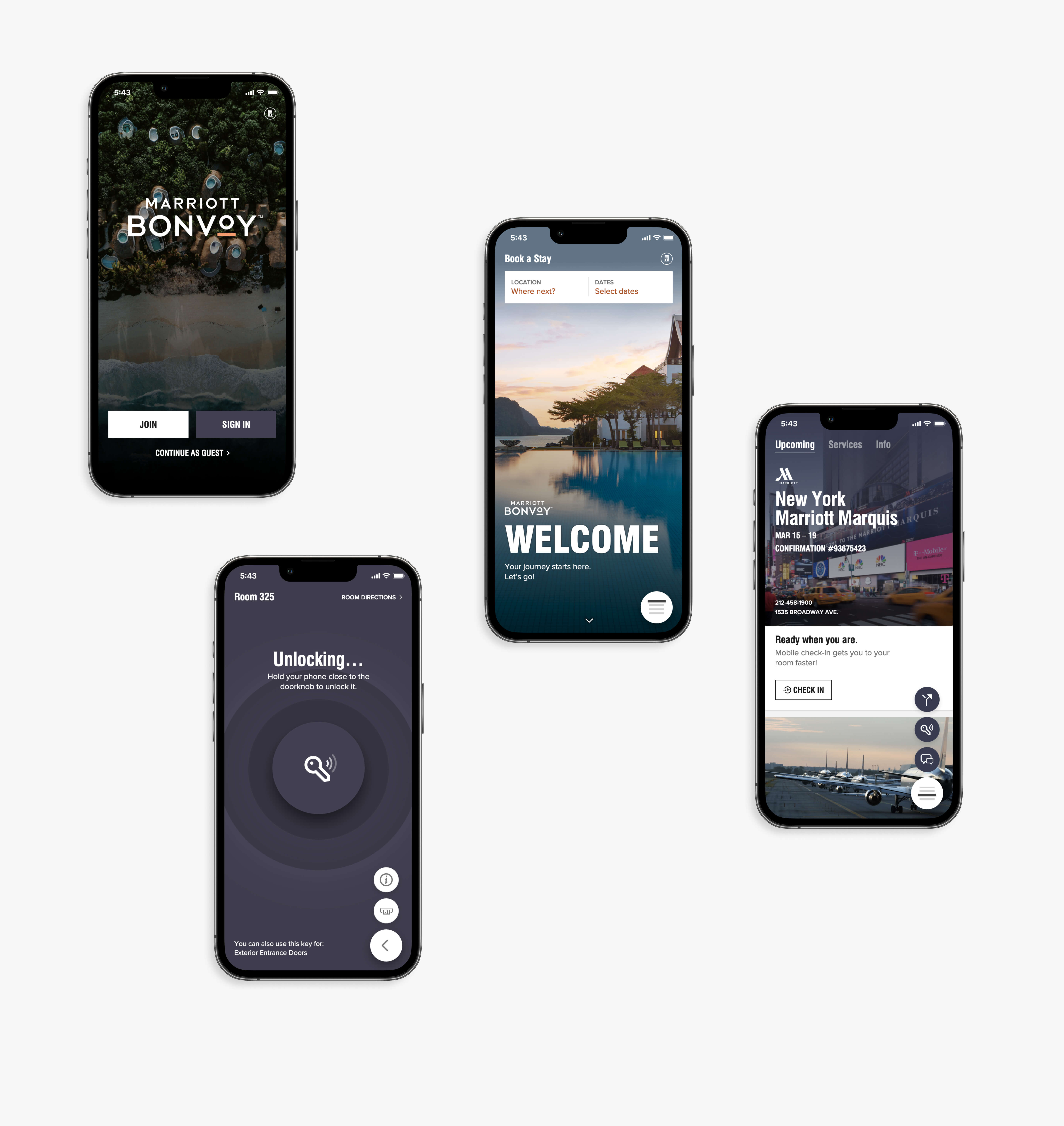 a suite of digital products for Marriott International