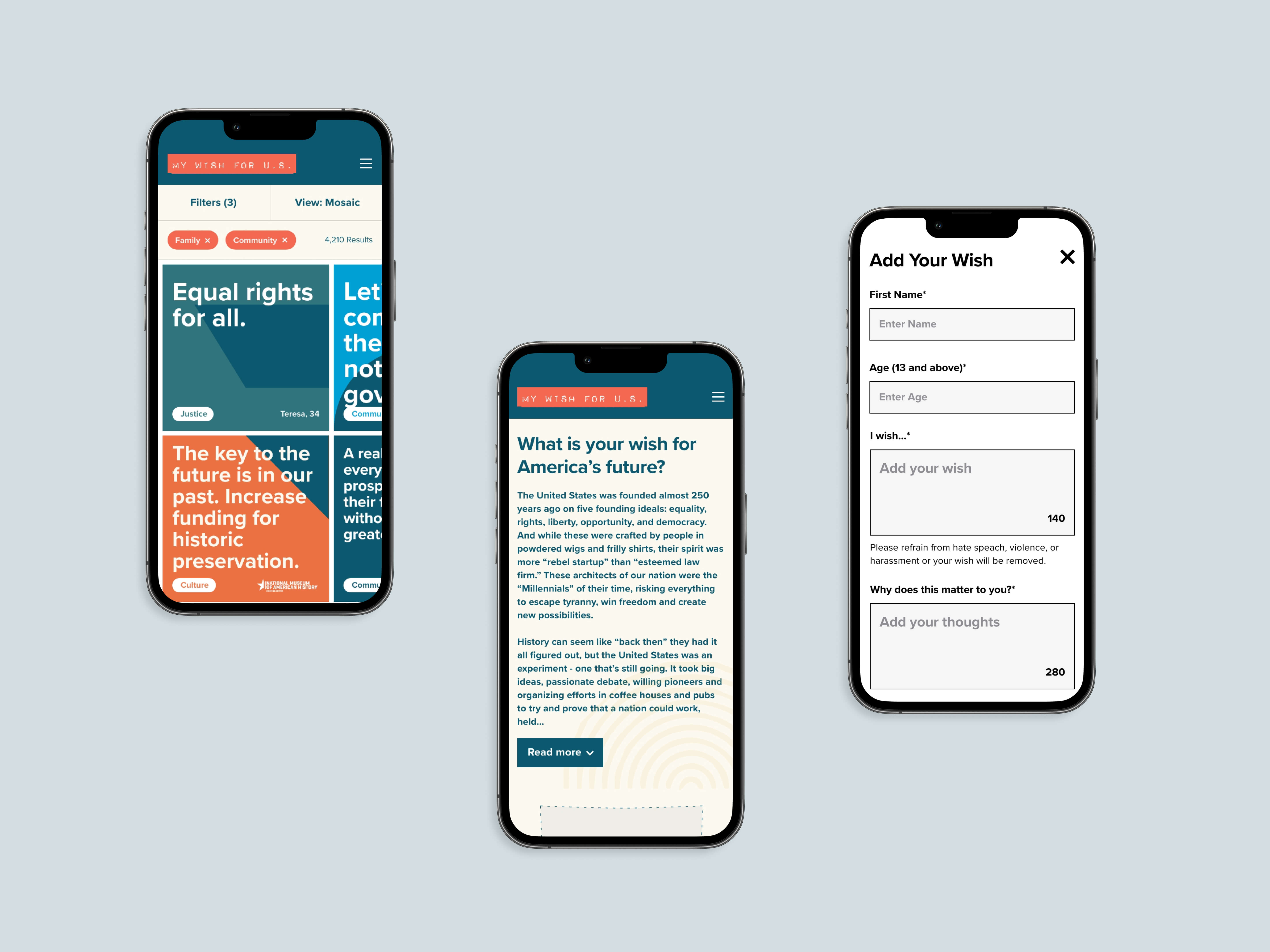 mobile UIs for Made By Us