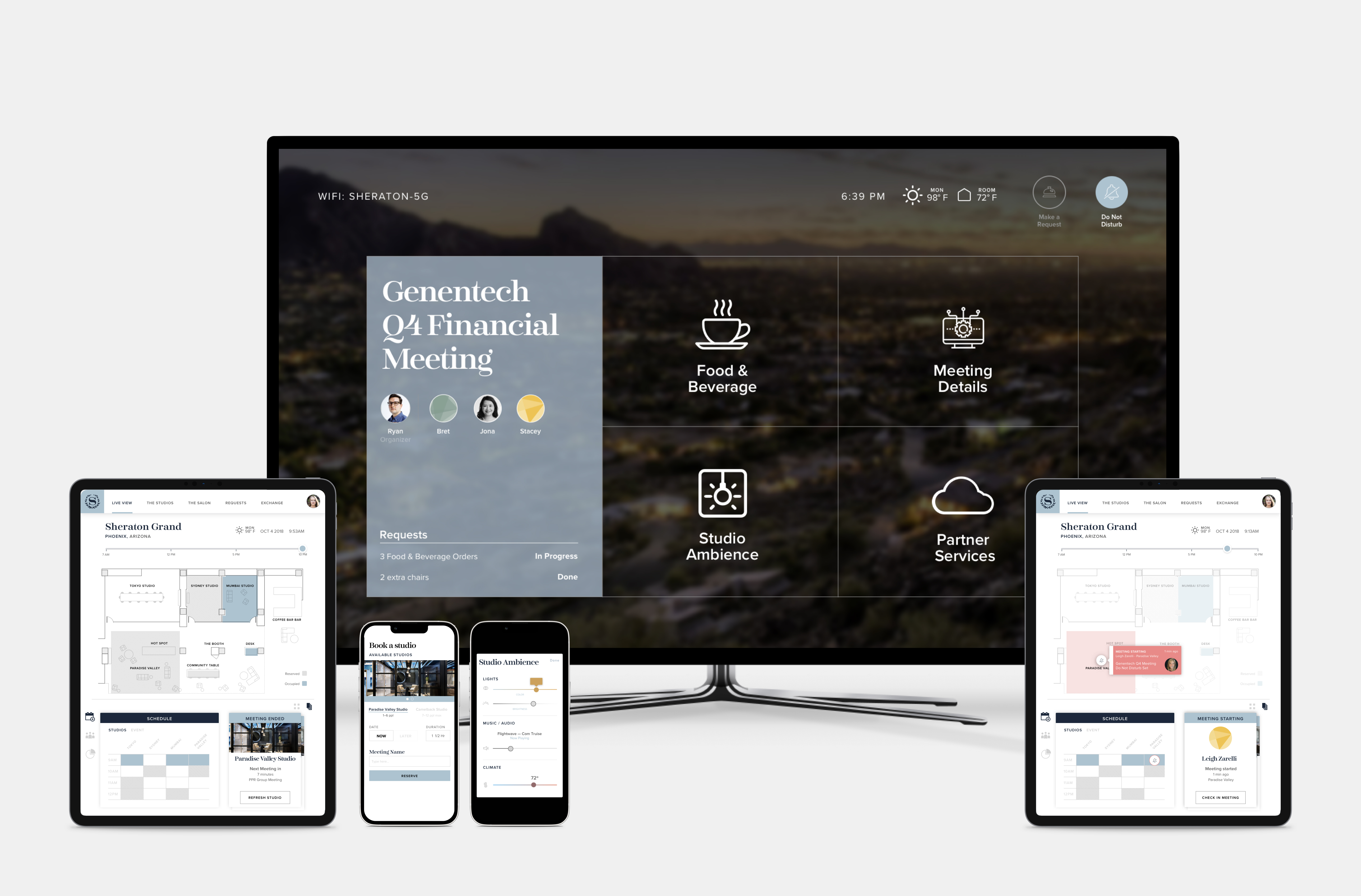 concierge devices and guest experiences for Sheraton Hotels