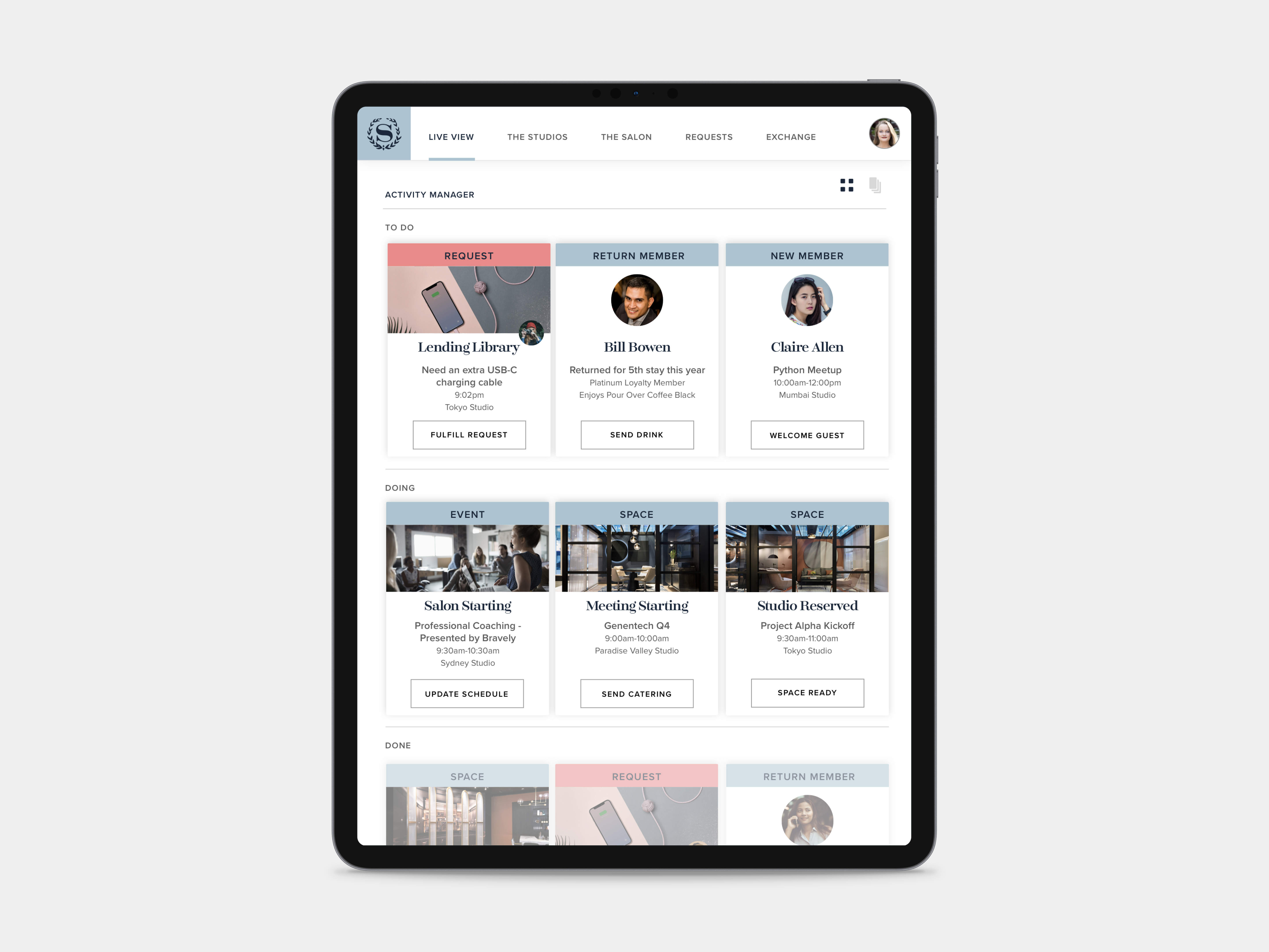 activities manager for Sheraton Hotels