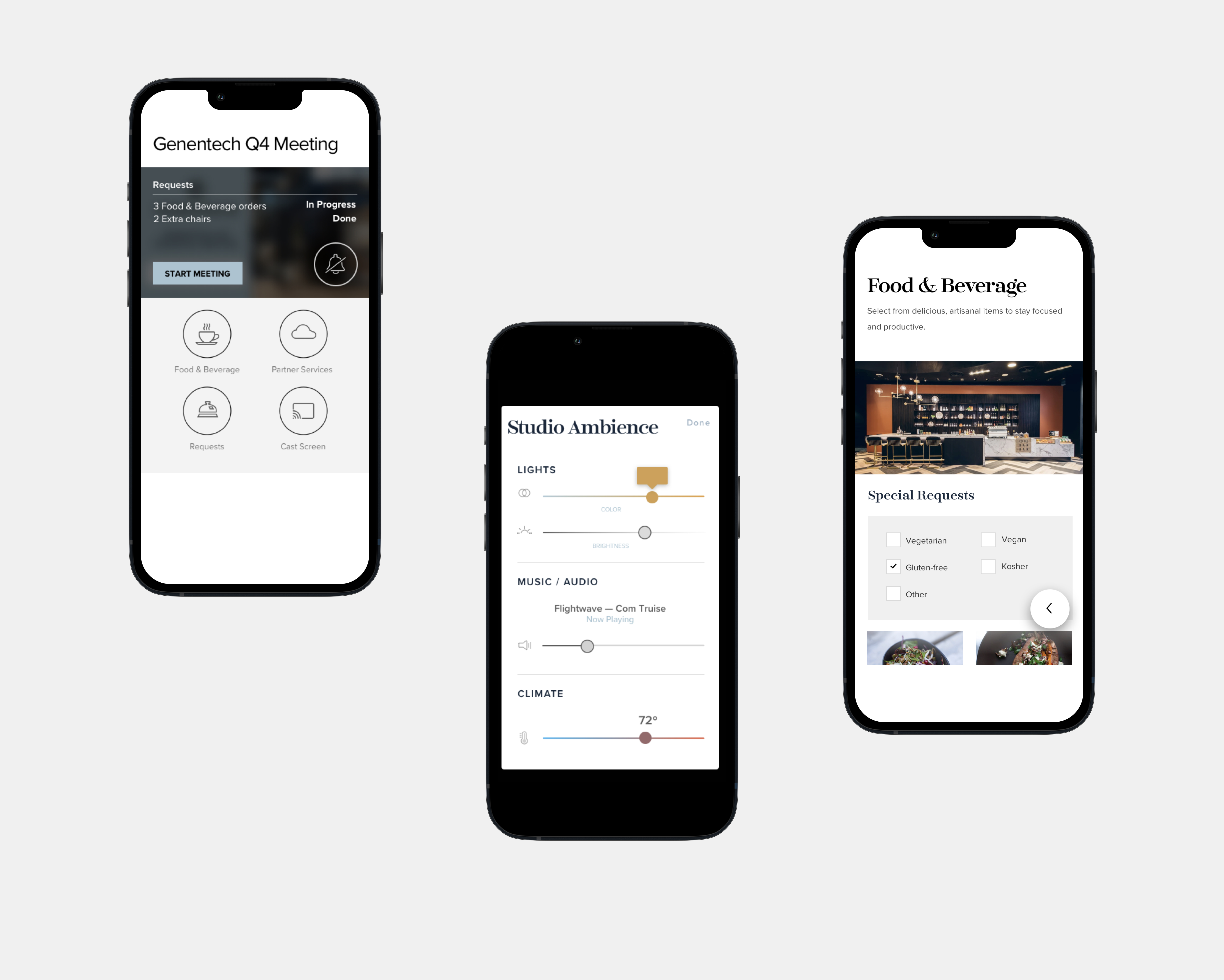 interactive room controls for Sheraton Hotels