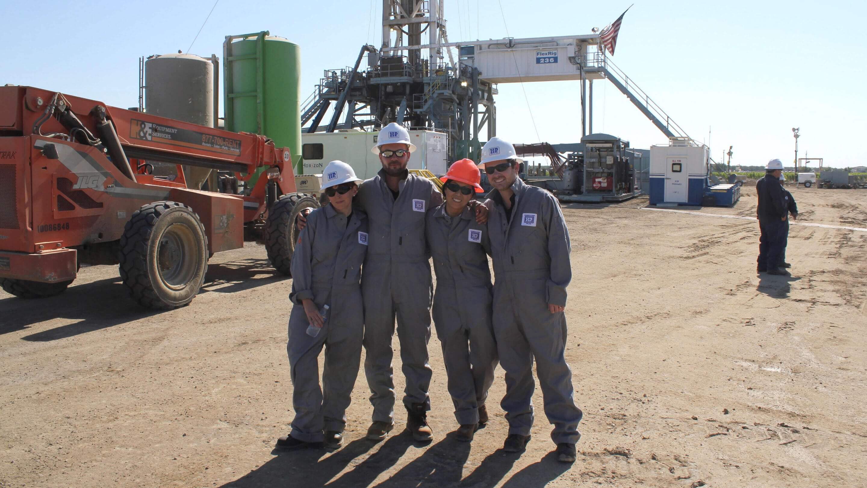 on site with Helmerich & Payne employees