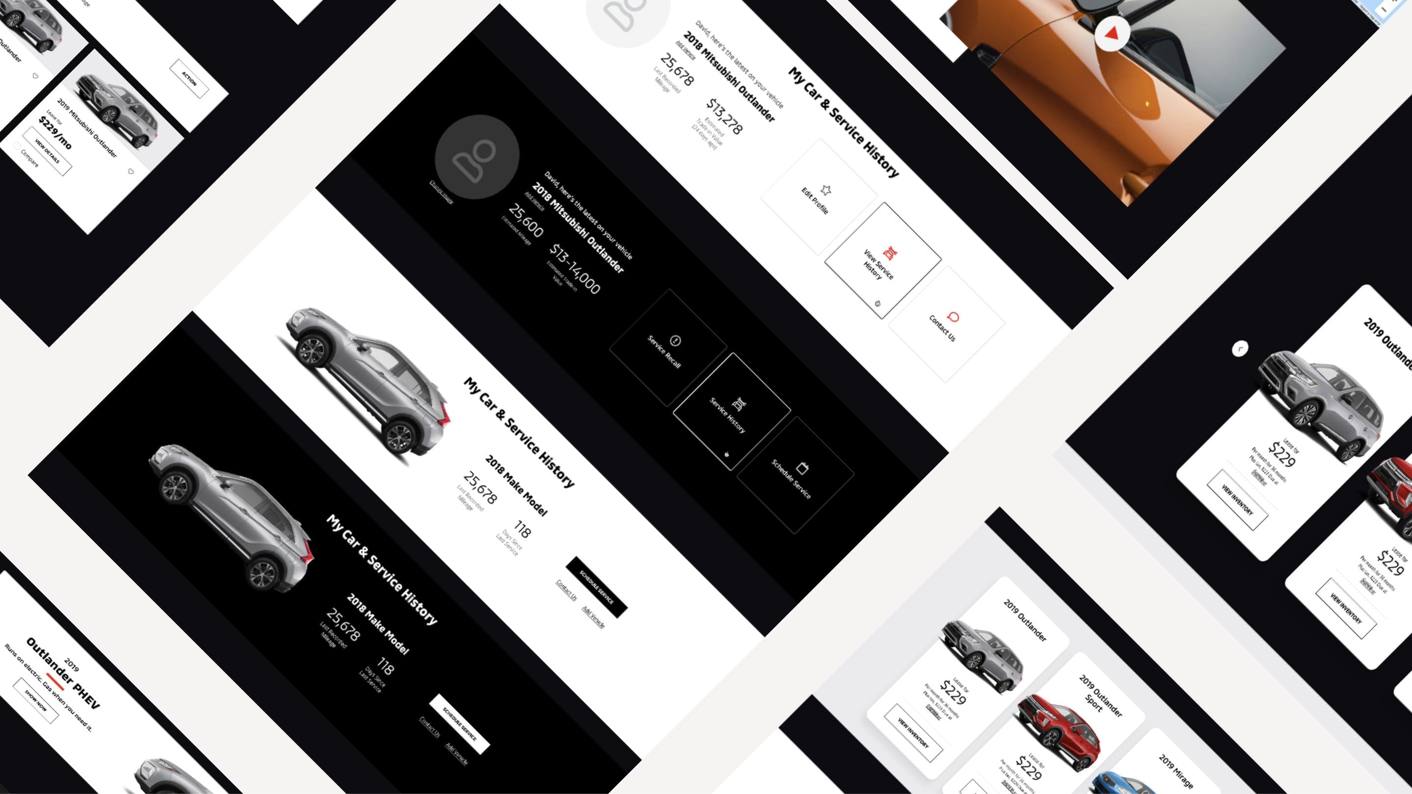 a web responsive website for automotive brands