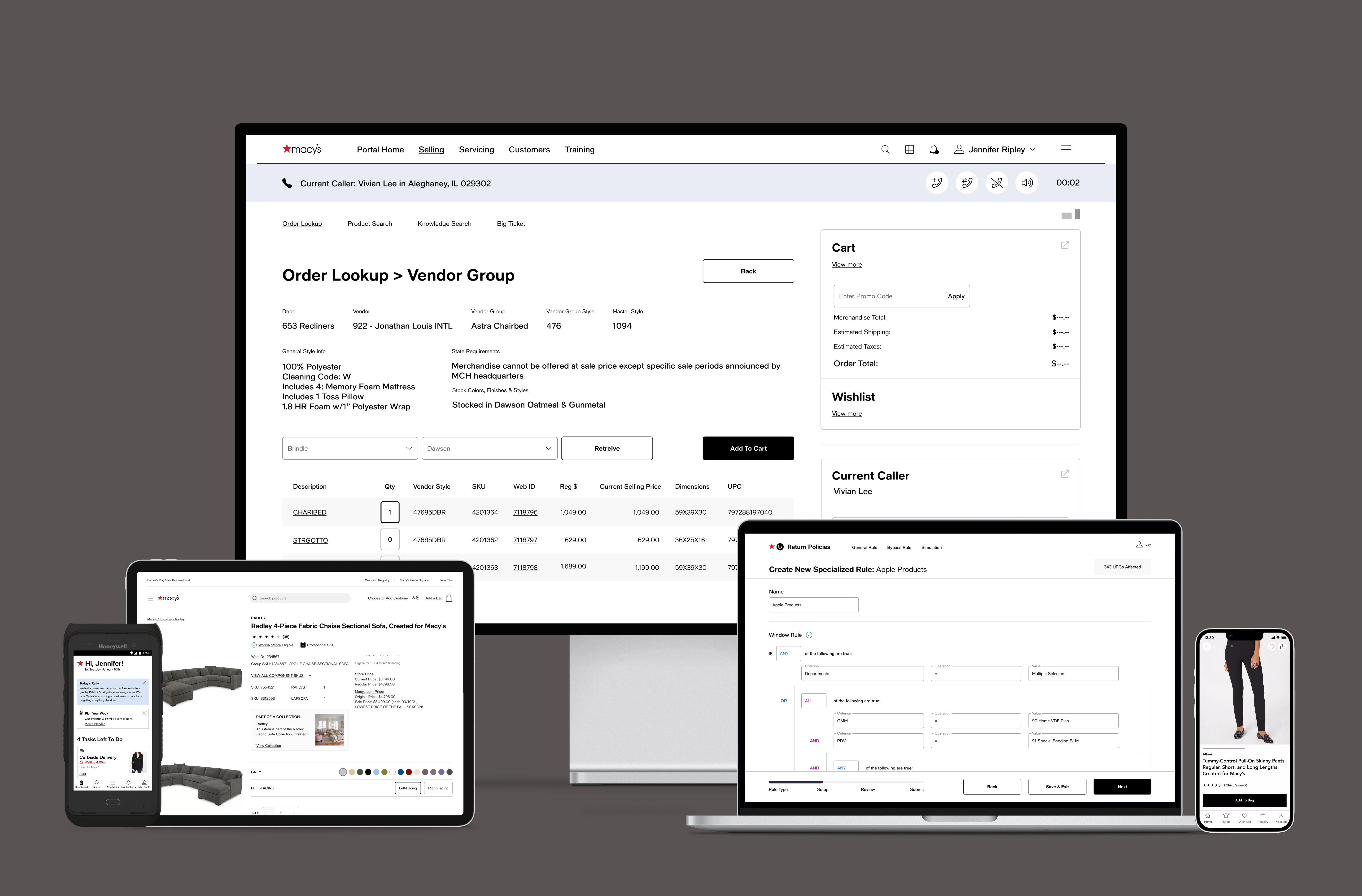 a collection of Macy's inc. digital experiences