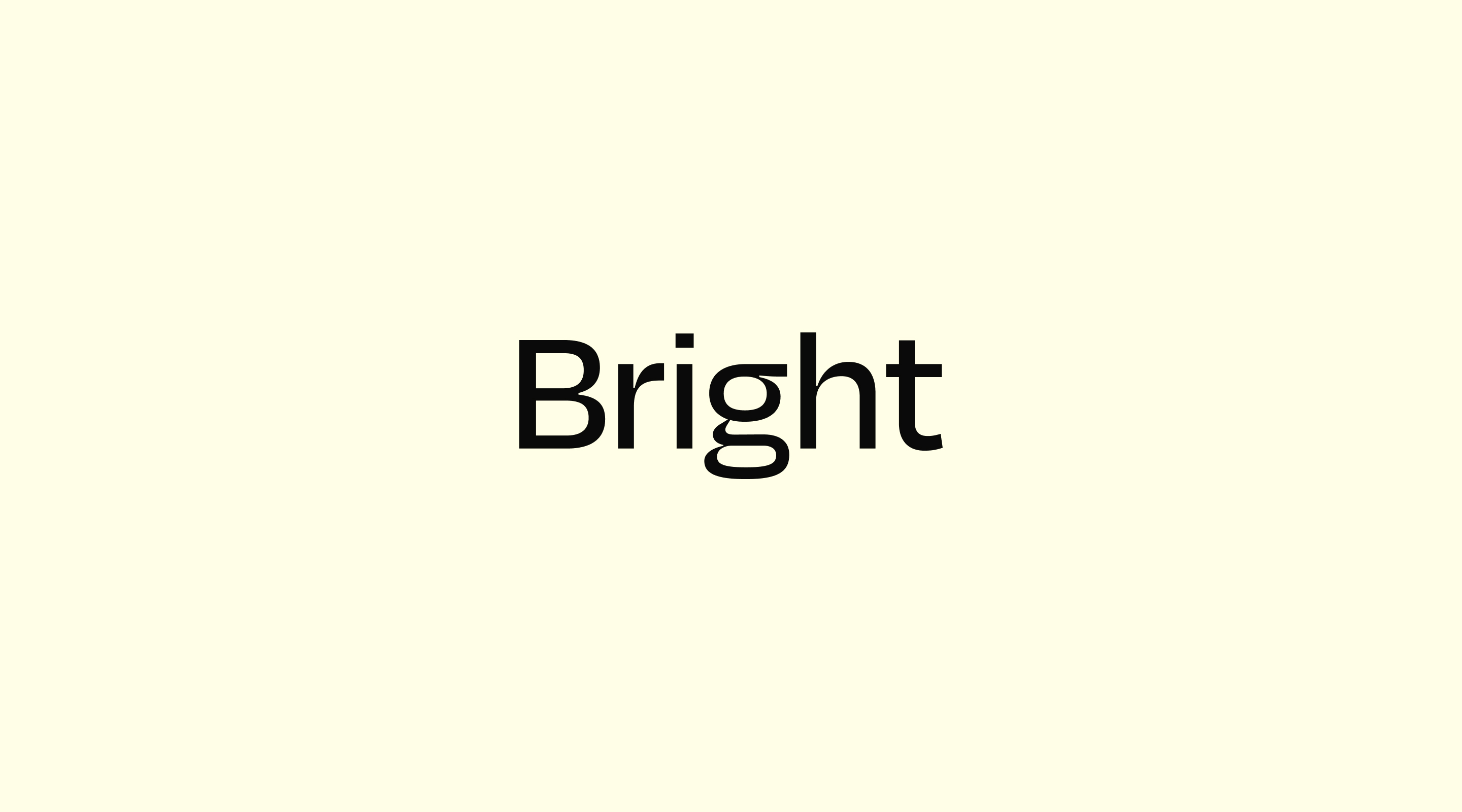 Bright logo on a yellow background